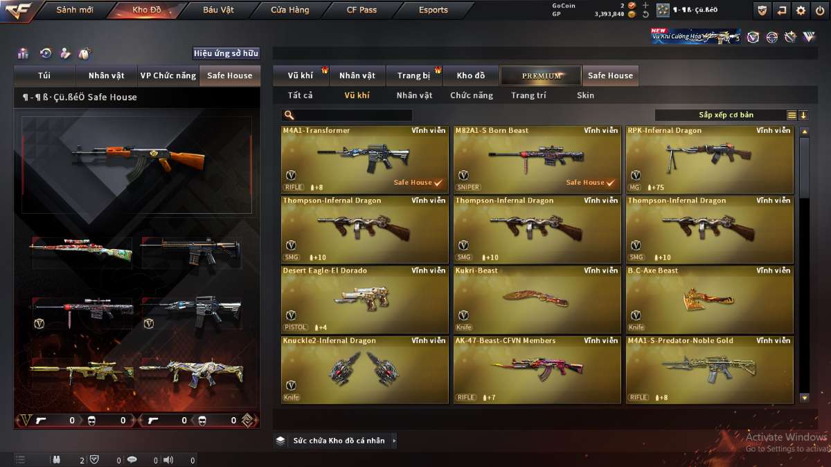 shop acc cf uy tin gia re